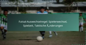Futsal-Auswechselregel: Spielerwechsel, Spielzeit, Taktische Änderungen