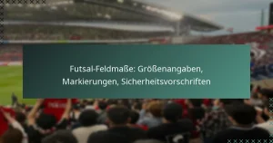 Futsal-Feldmaße: Größenangaben, Markierungen, Sicherheitsvorschriften